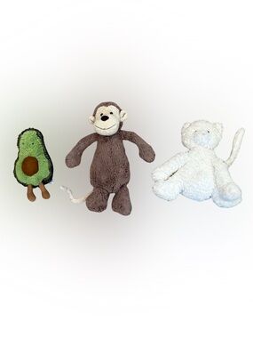 Jellycat Trip - Avocado, Monkey and Cat